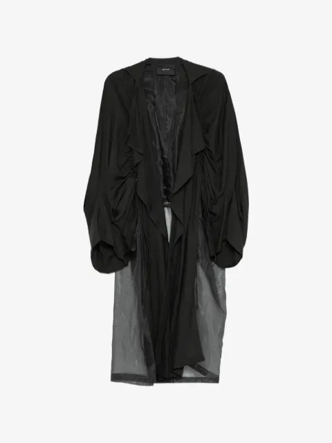 GAZ DE LIN shirred coat