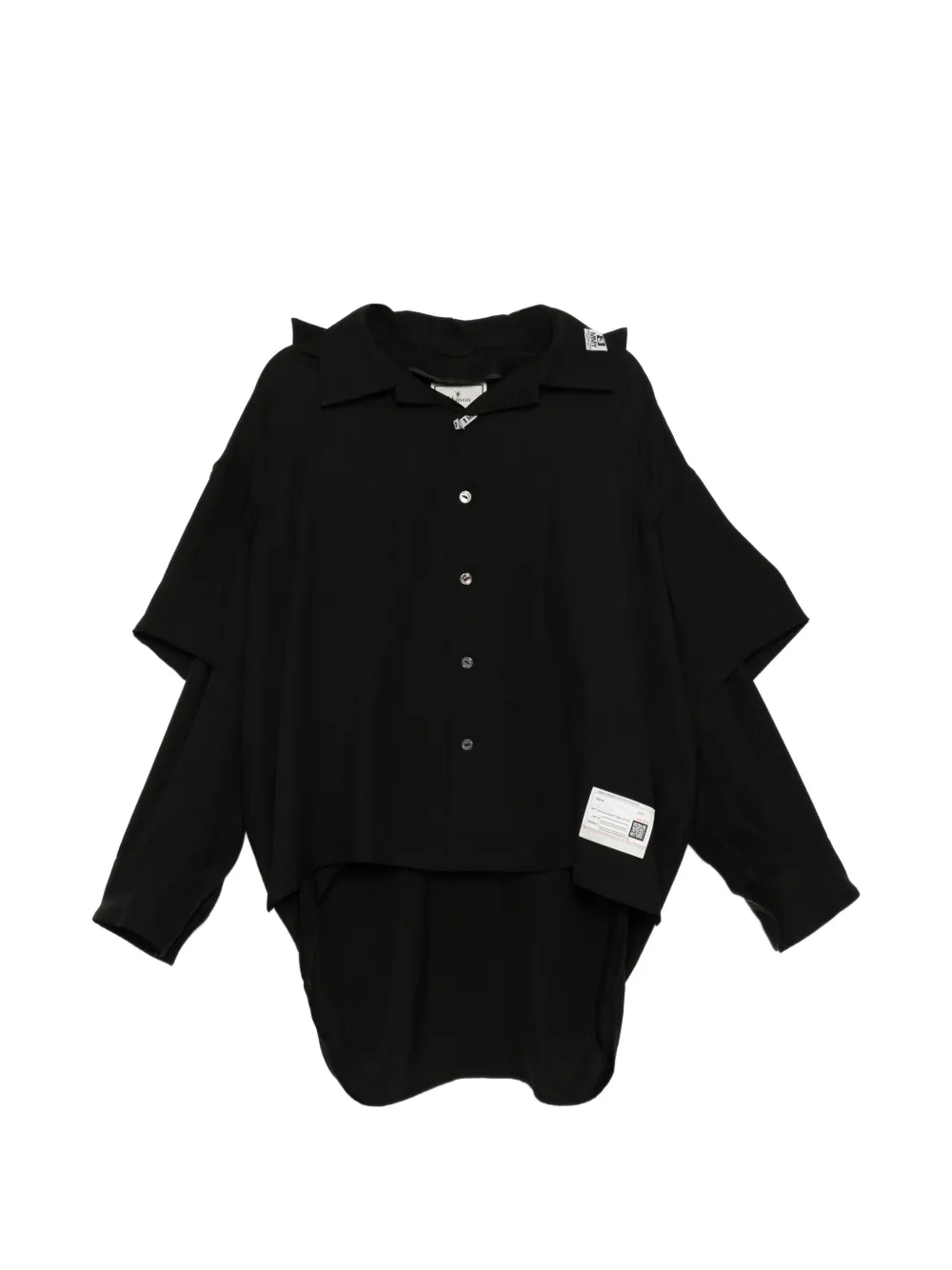 Maison MIHARA YASUHIRO logo-patch shirt - Nero