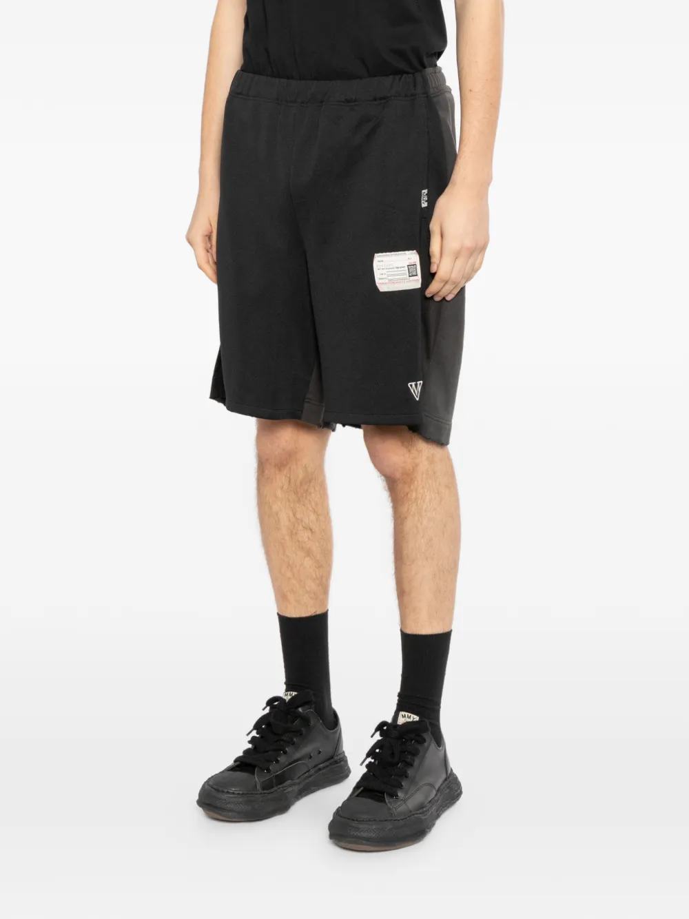 Maison MIHARA YASUHIRO Shorts met geborduurd logo Zwart