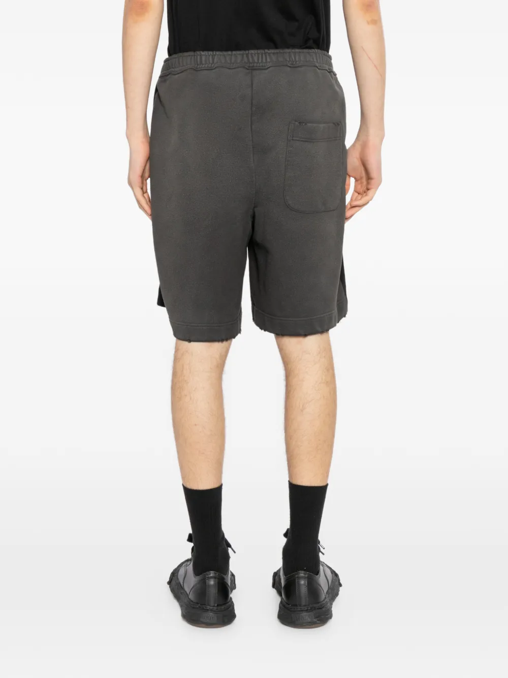 Maison MIHARA YASUHIRO Shorts met geborduurd logo Zwart