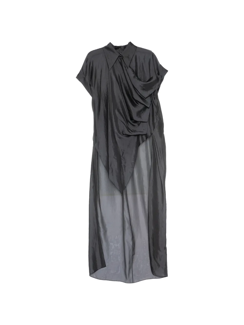 GAZ DE LIN draped maxi dress - Grigio