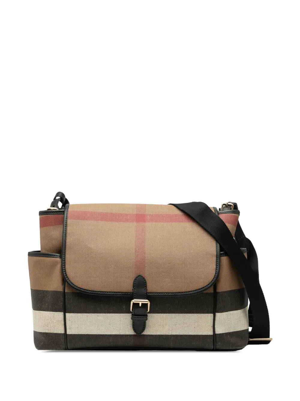 Burberry Pre-Owned 2000-2017 Mega Check Canvas Diaper Bag crossbody bag - Marrone