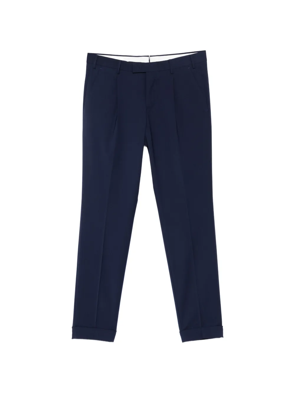 PT Torino Traveller pleat cuffed trousers - Blu