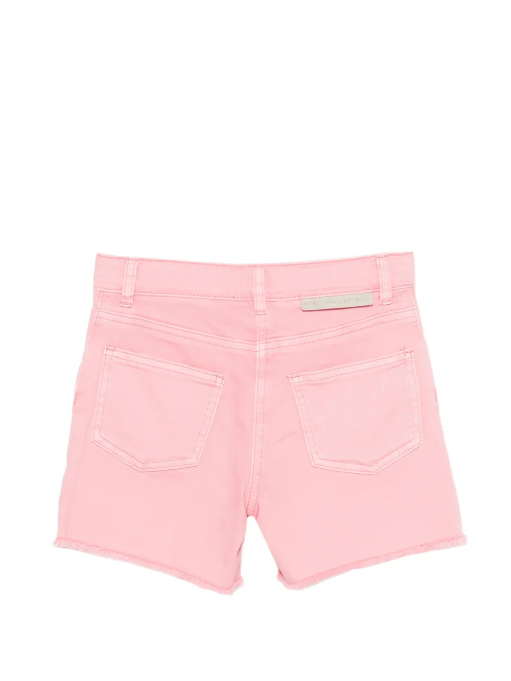 Stella McCartney Kids Gerafelde shorts met geborduurde bloemen Roze