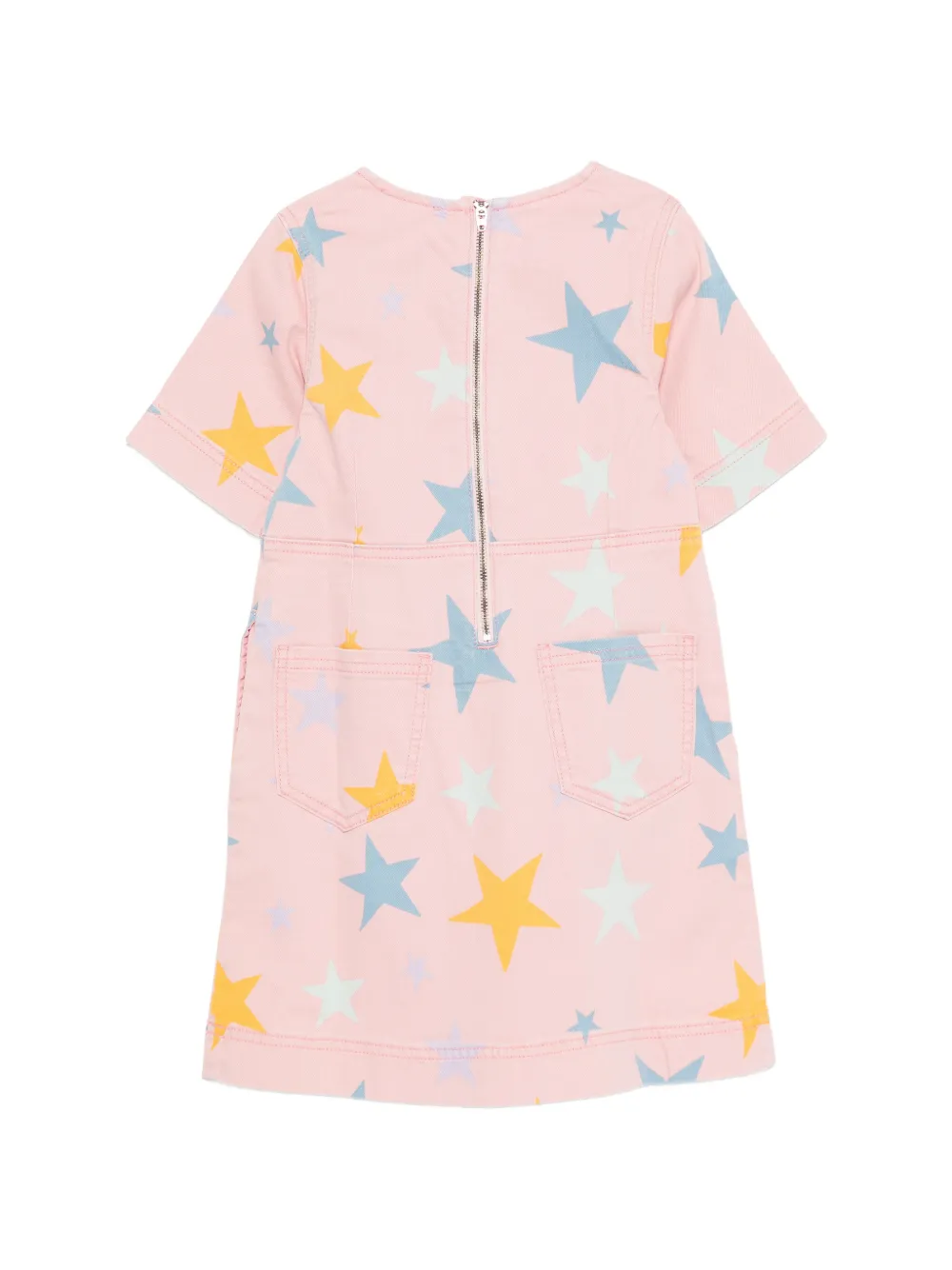 Stella McCartney Kids Jurk met sterrenprint Roze