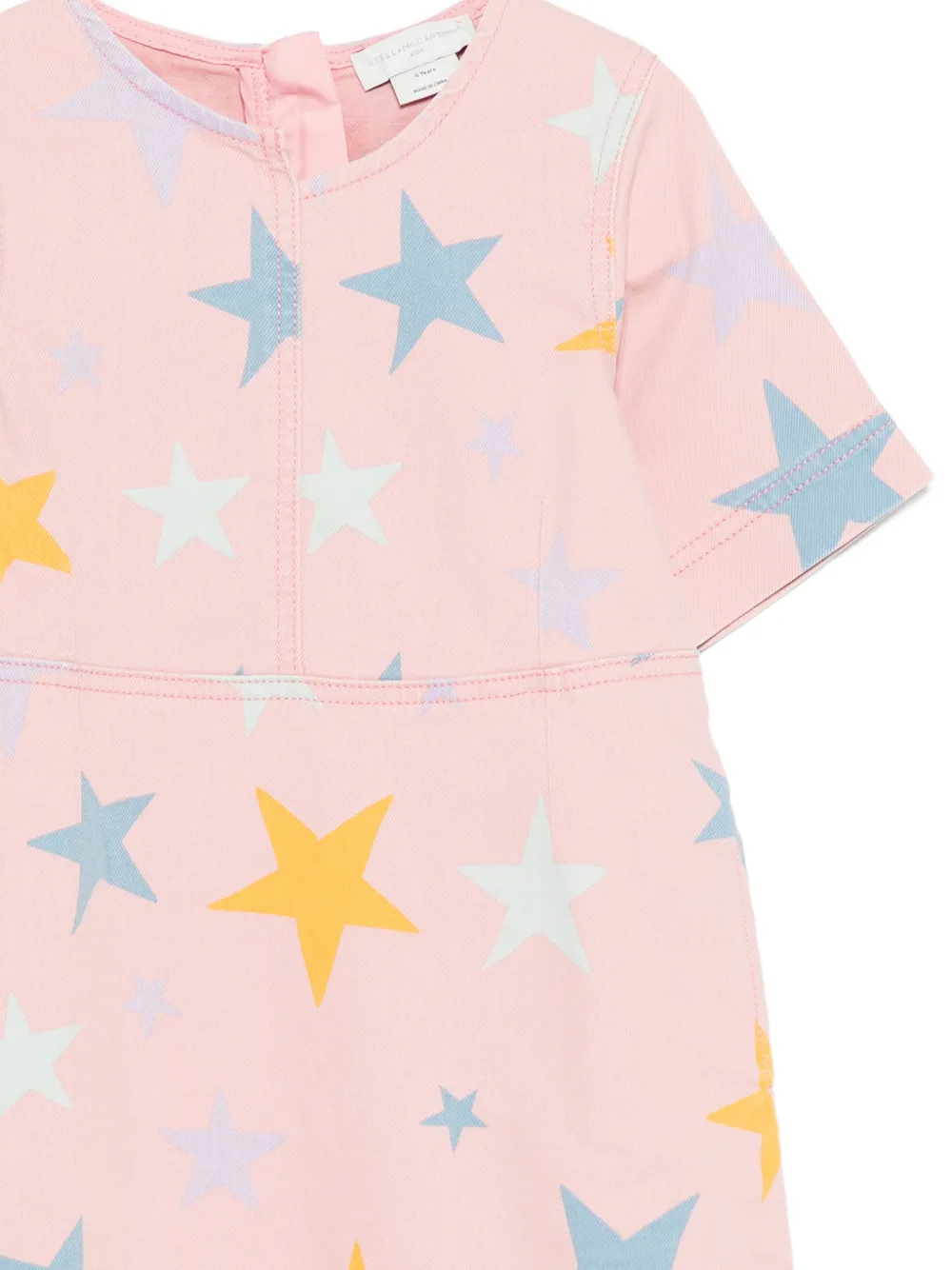 Stella McCartney Kids Jurk met sterrenprint Roze