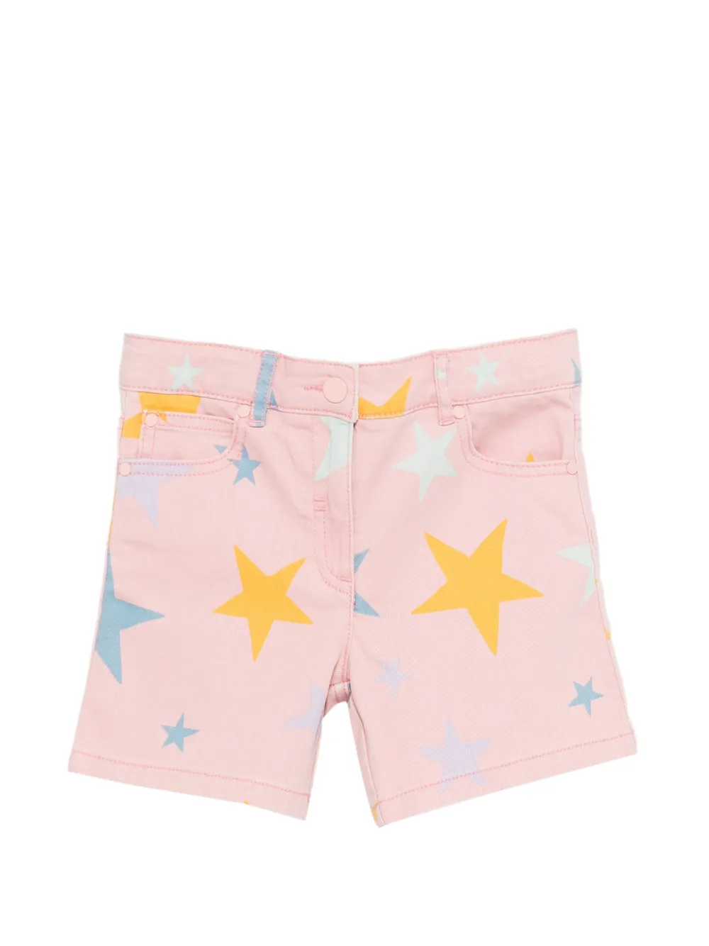 Stella McCartney Kids Shorts con stampa stelle - Rosa