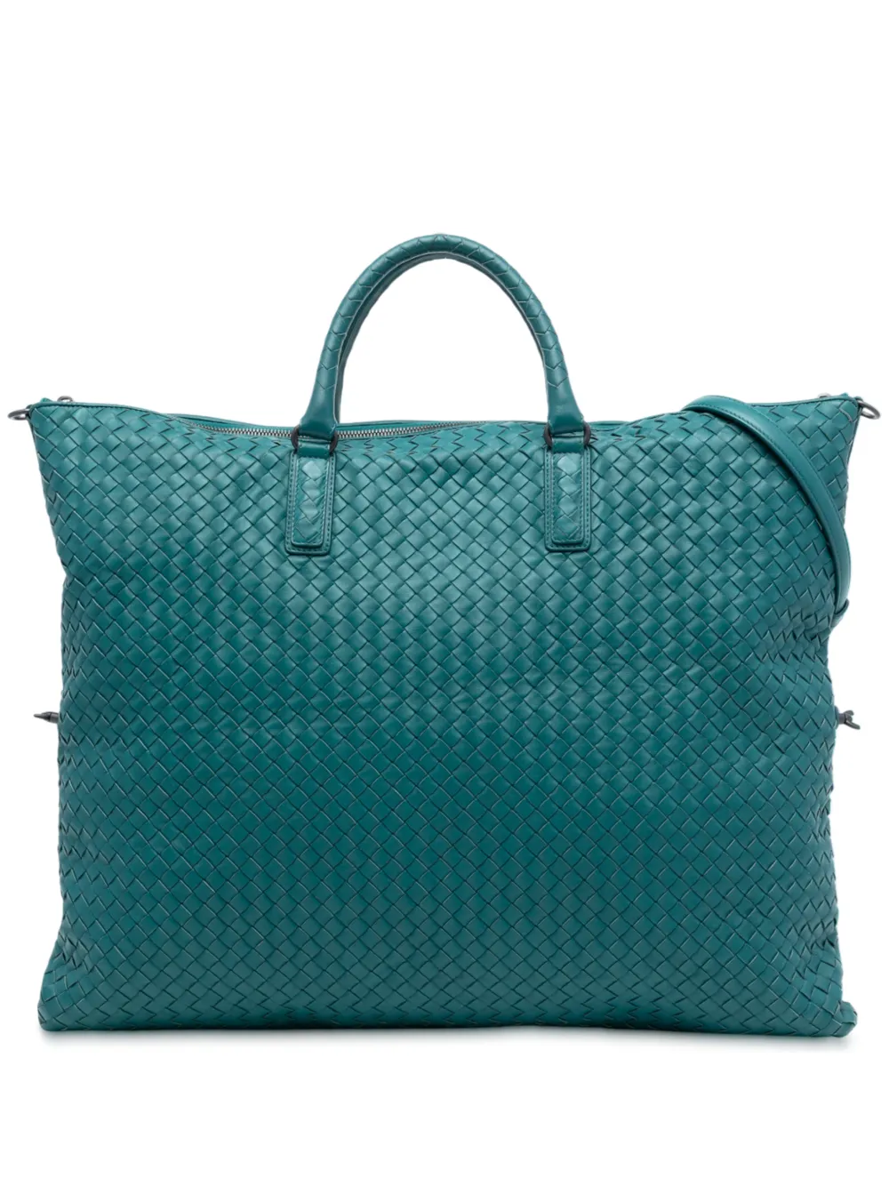 Bottega Veneta Pre-Owned 2012-2025 Maxi Nappa Intrecciato Convertible Tote travel bag - Blu