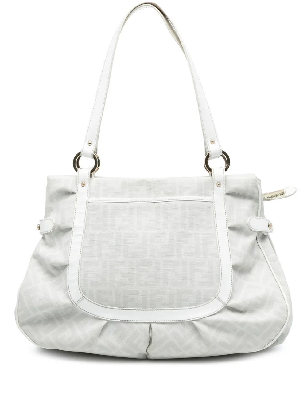 Fendi Pre-Owned 2010-2025 Large Zucca Spalmati Chef Shopper tote bag - Bianco