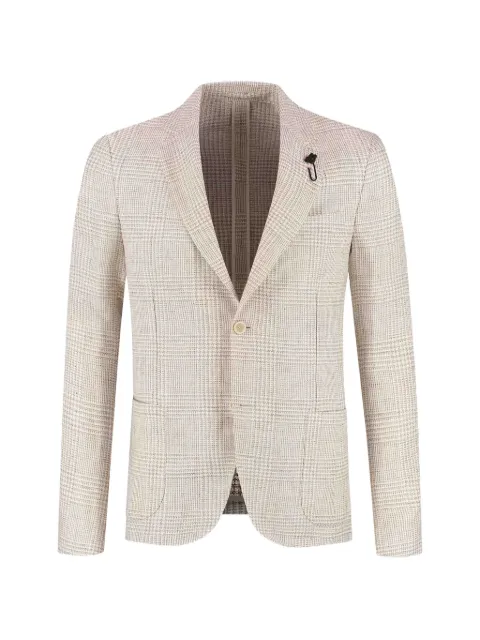 Lardini buttoned checked blazer