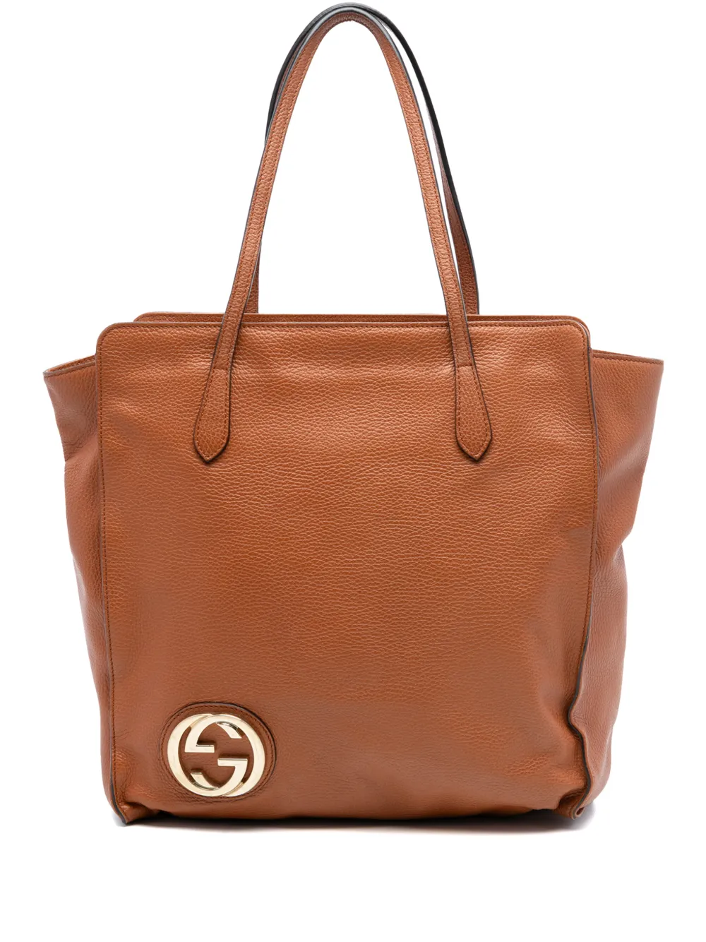 Gucci Pre-Owned 2016-2025 Dollar Calf Interlocking G tote bag - Marrone