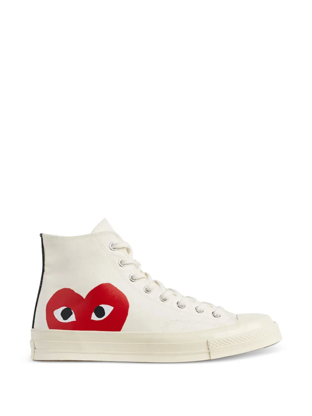 Comme Des Garçons Play x Converse heart-print sneakers Beige