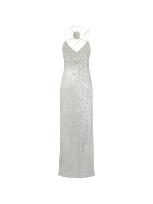 Jw Pei Heisey Sequined Maxi Dress - White Jw Pei Heisey Sequined Maxi Dress - White