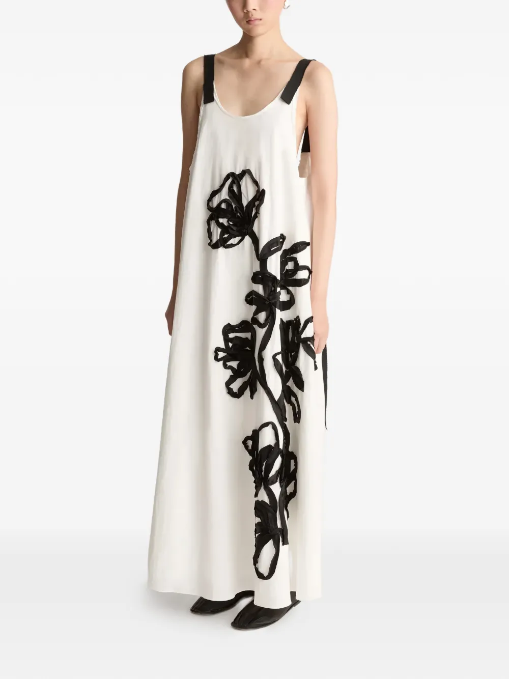 Lee Mathews Monty Cami floral maxi dress - Bianco