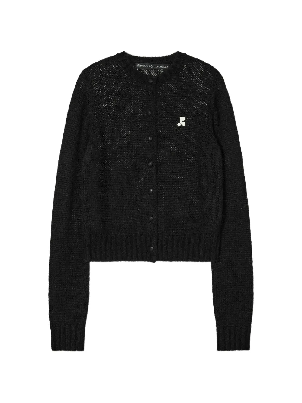 Rest&recreation Logo-detail Cardigan In Black