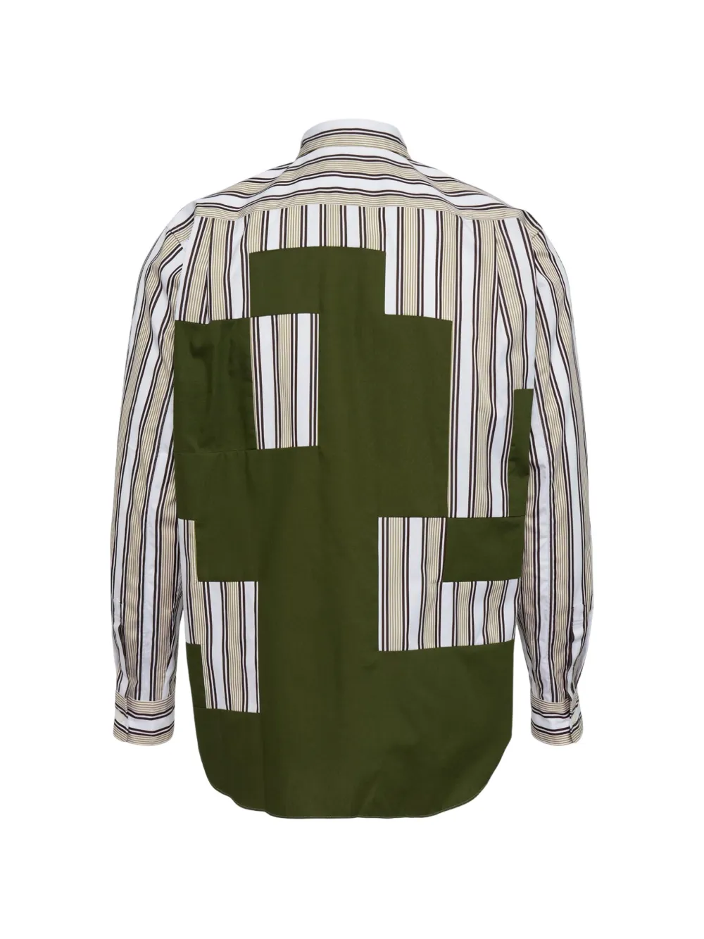  Comme Des Garçons Homme Plus Striped-pattern Shirt - White 
