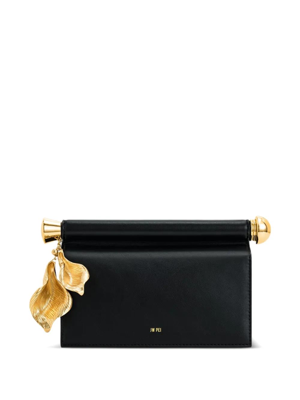 JW Pei Clutch Holly Metal con ciondolo - Nero