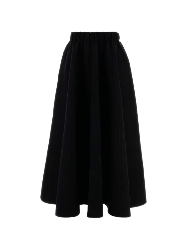 Extreme Cashmere Venus Flannel Skirt in Black