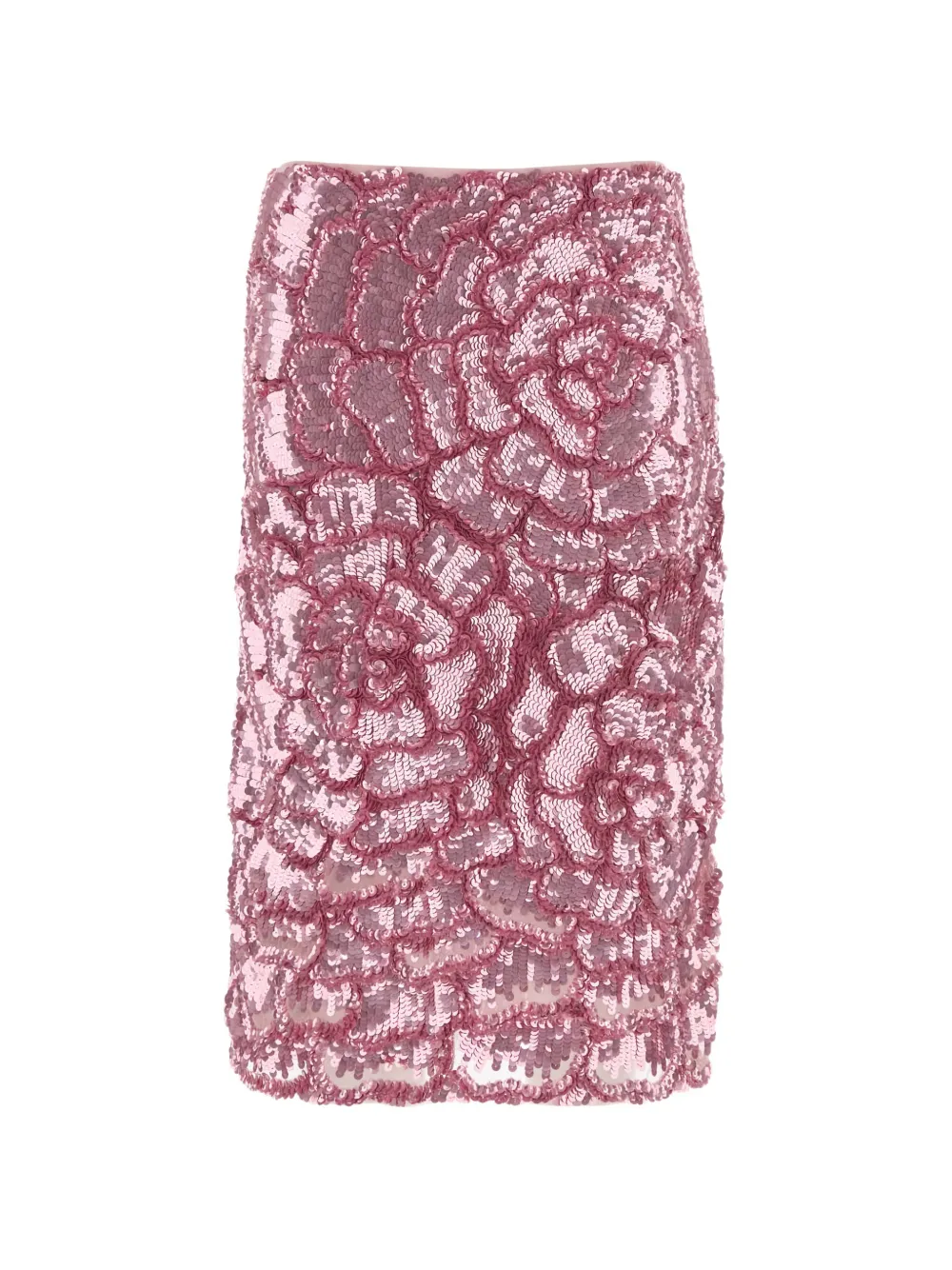 DES PHEMMES sequin-embellished midi skirt - Rosa