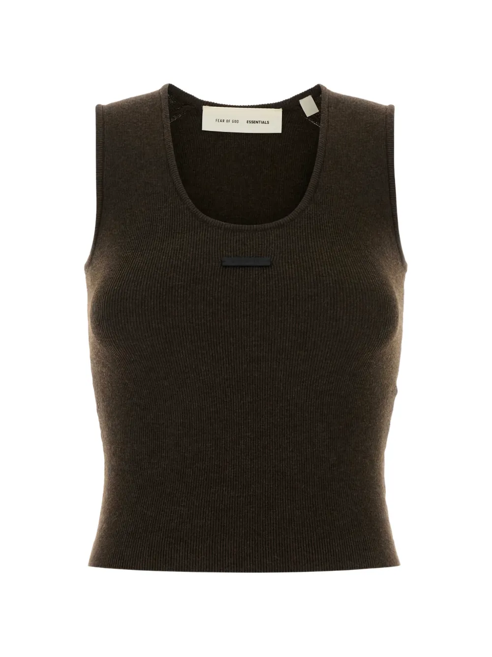 FEAR OF GOD ESSENTIALS ribbed tank top - Marrone