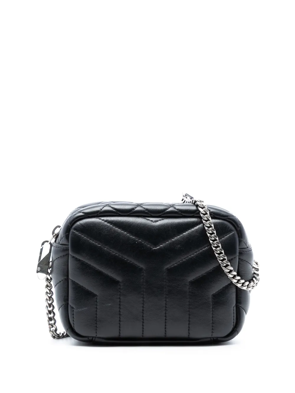 Saint Laurent Pre-Owned 2016 Small Calfskin Loulou Bowling Bag crossbody bag - Nero