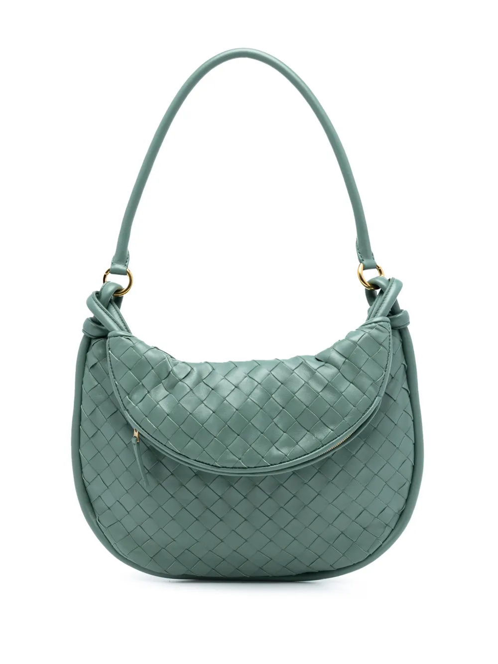 Bottega Veneta Pre-Owned 2012-2025 Medium Nappa Intrecciato Gemelli hobo bag - Verde