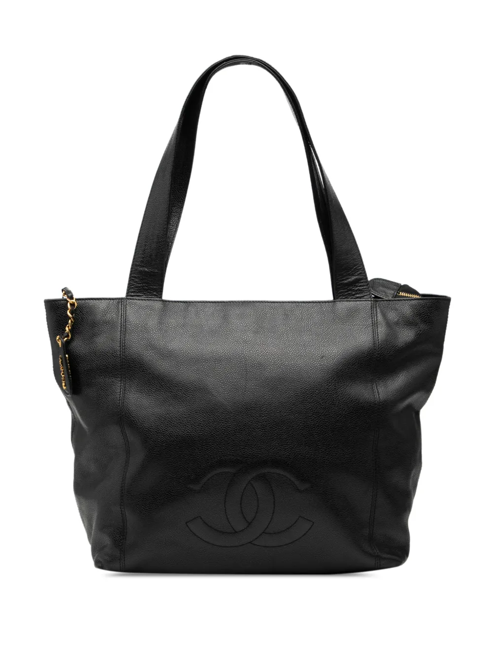 CHANEL Pre-Owned 1996-1997 CC Caviar tote bag - Nero