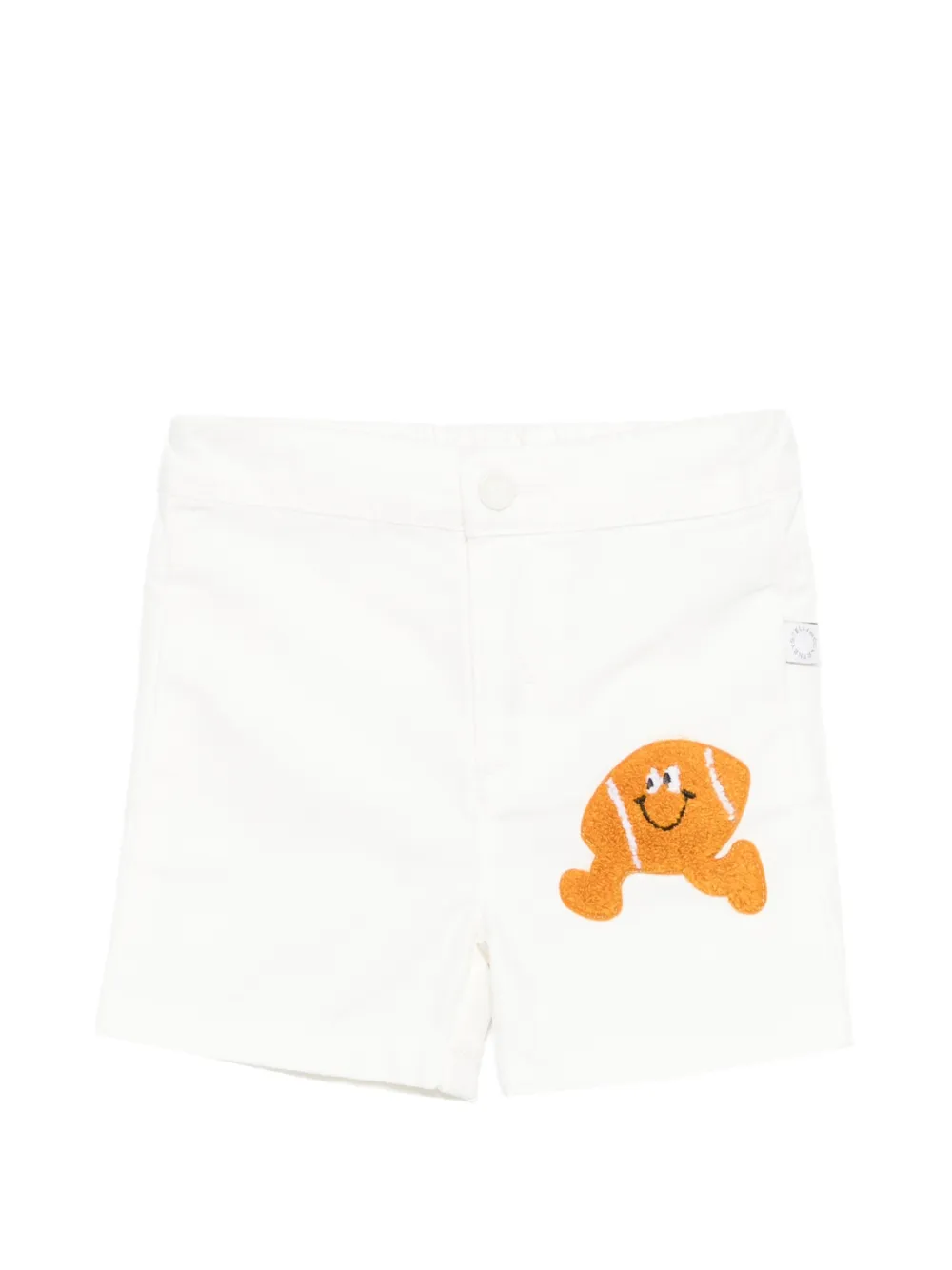 Stella McCartney Kids ball-appliqué shorts - Bianco