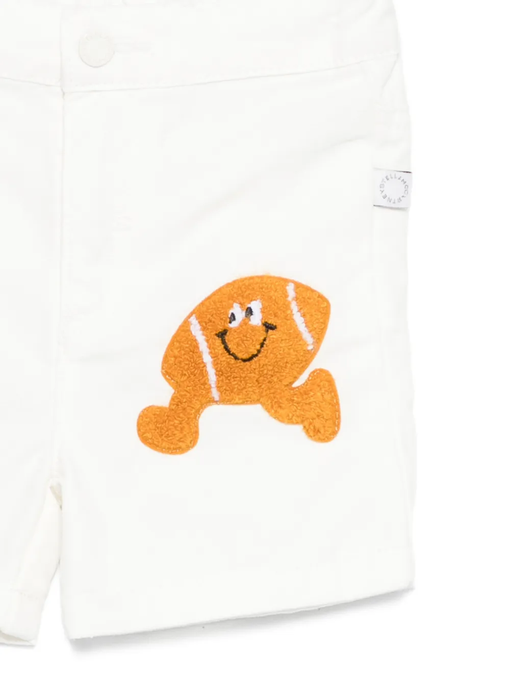  Stella Mccartney Kids Short à Appliques - Blanc 