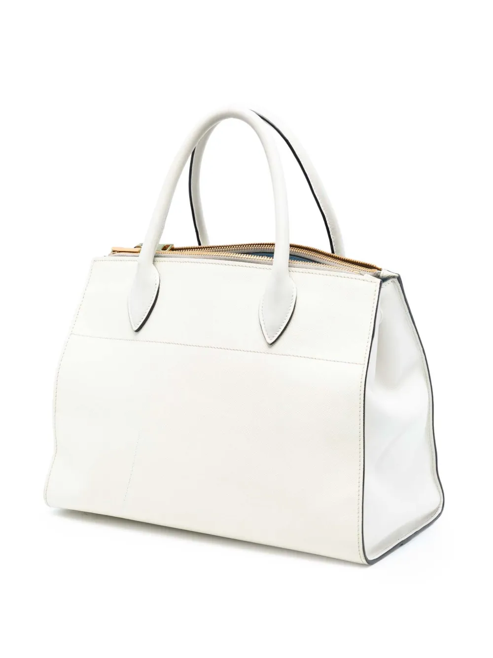 2000-2025 City Calf Trimmed Saffiano Greche Paradigme Bag Satchel