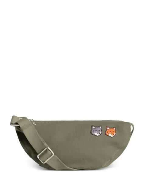 Maison Kitsuné embroidered messenger bag
