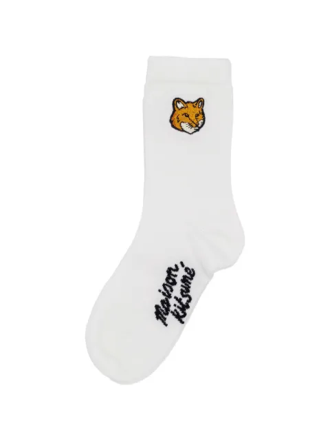 Maison Kitsuné Fox Head patch socks