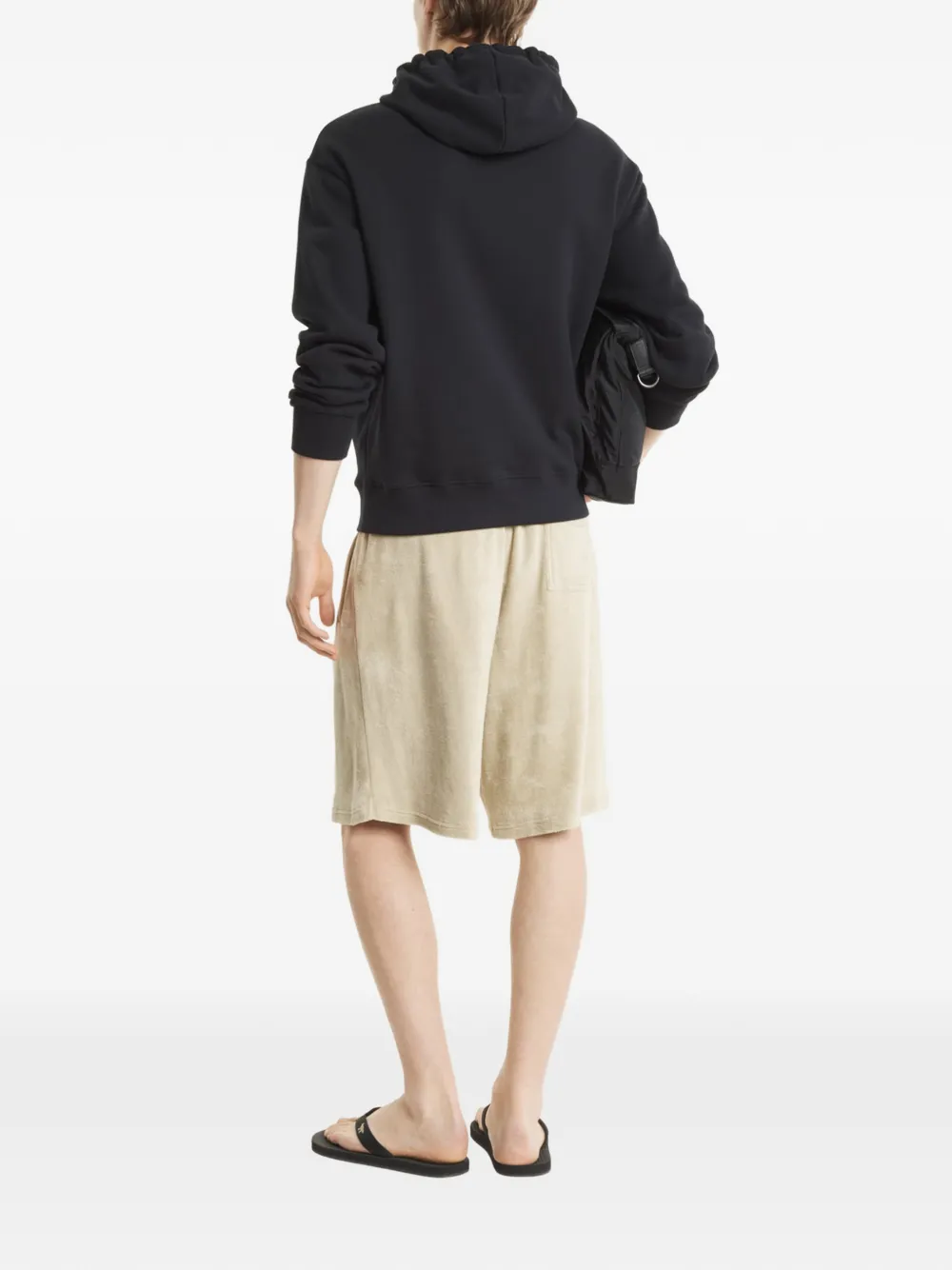 Maison Kitsuné Hoodie met logo Zwart