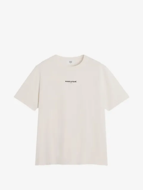 Maison Kitsuné logo embroidered t-shirt