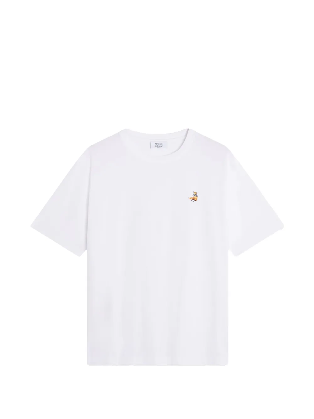 Maison Kitsuné Fox-graphic T-shirt - Bianco