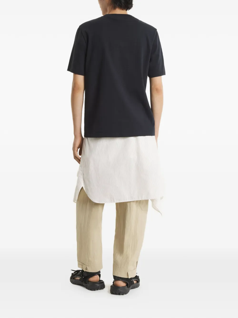 Maison Kitsuné T-shirt met ronde hals Zwart