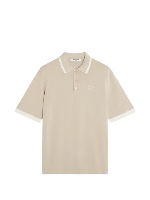Maison Kitsuné button-up contrast-trim polo shirt