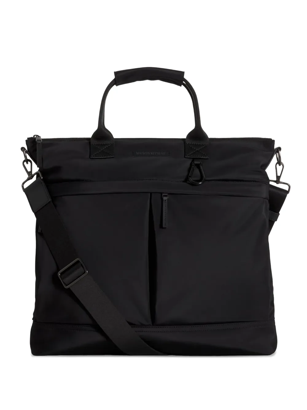 Maison Kitsuné logo-detail tote bag - Nero