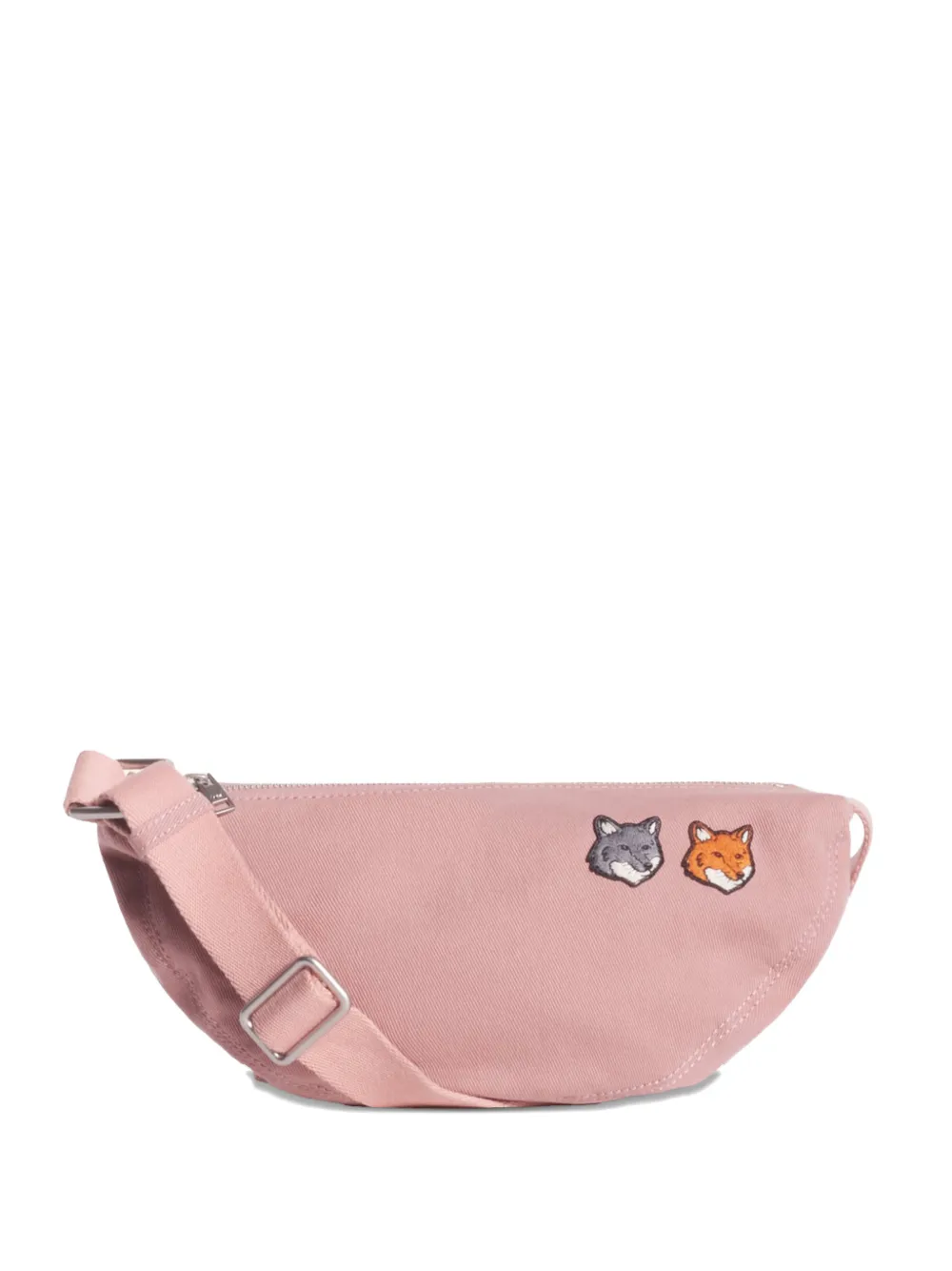 Maison Kitsuné embroidered shoulder bag - Rosa