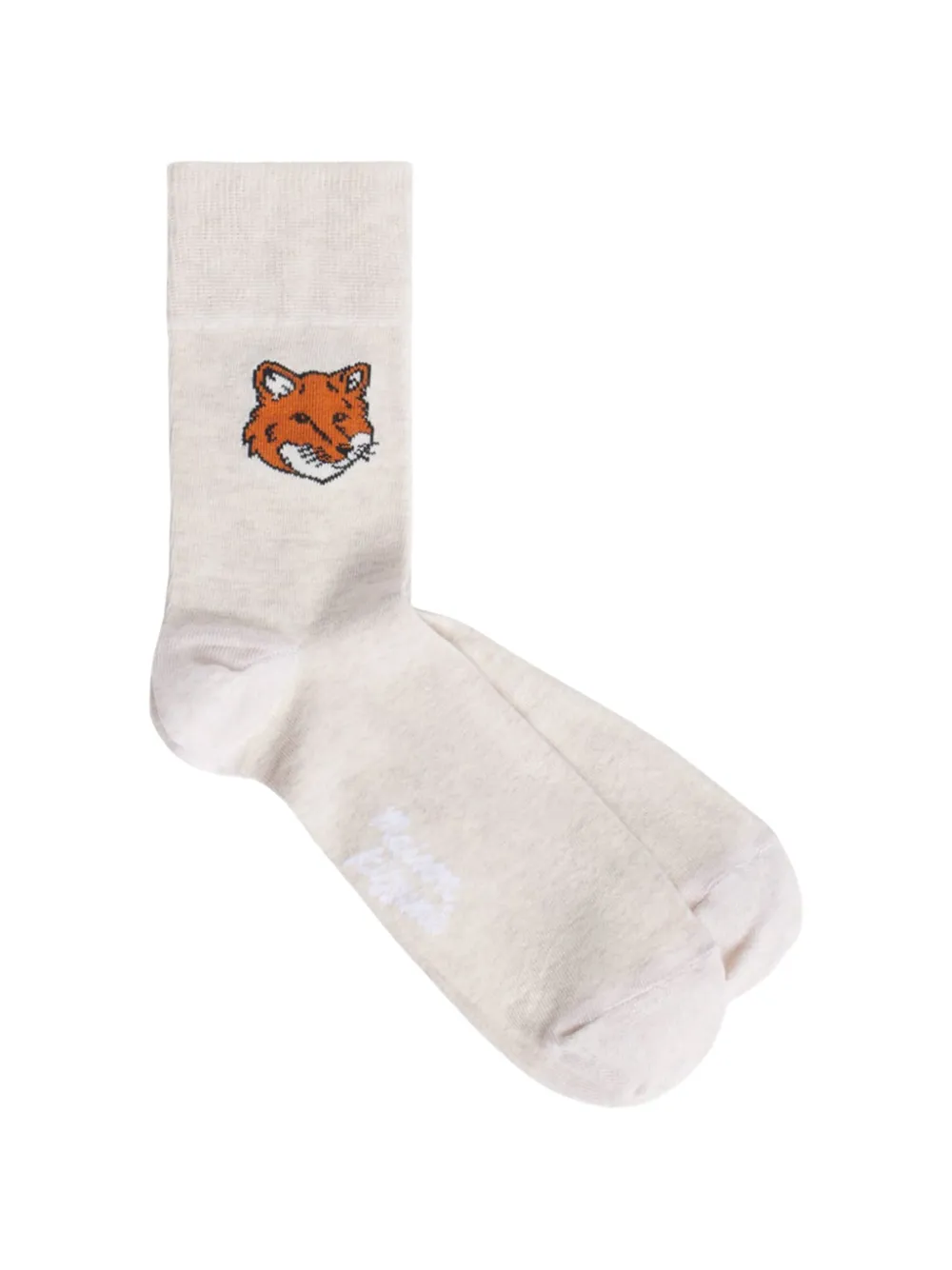 Maison Kitsuné Fox-motif socks - Toni neutri