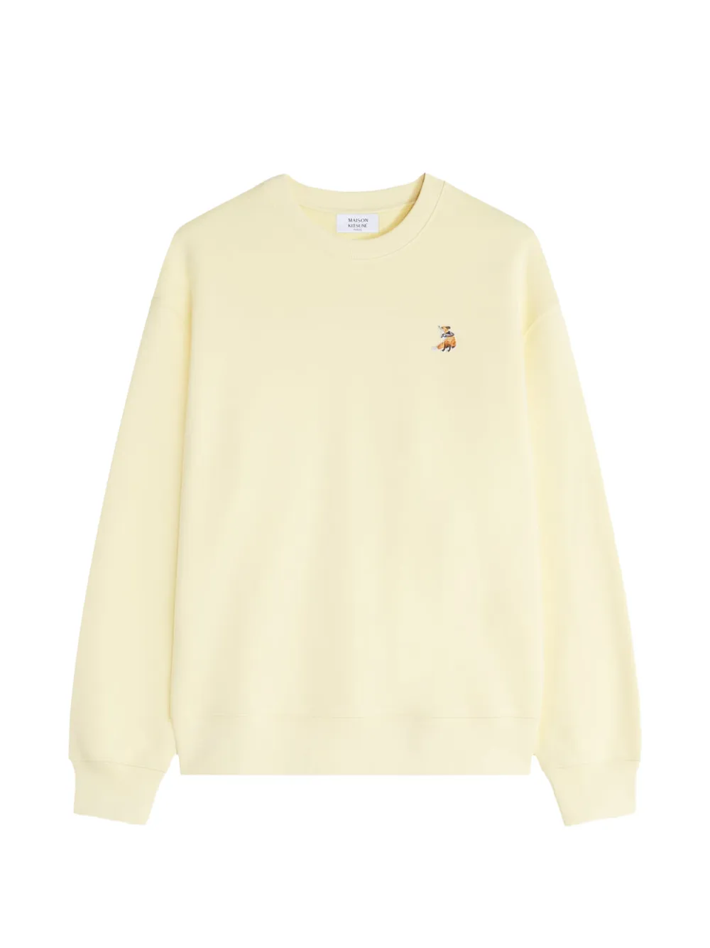 Maison Kitsuné embroidered sweatshirt - Giallo