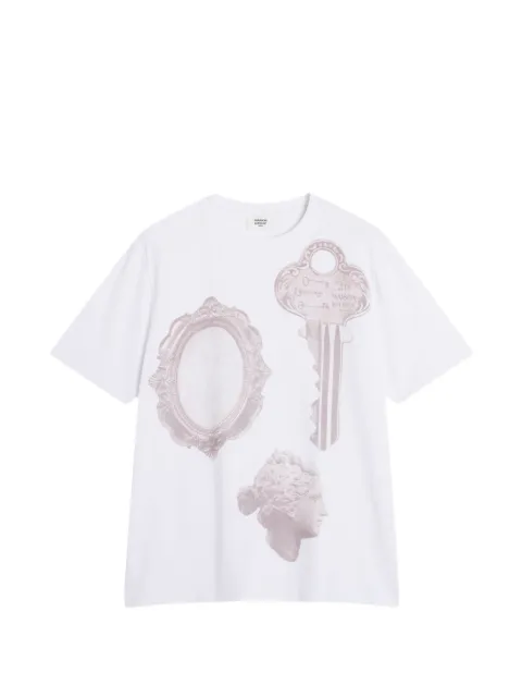 Maison Kitsuné playera con estampado gráfico