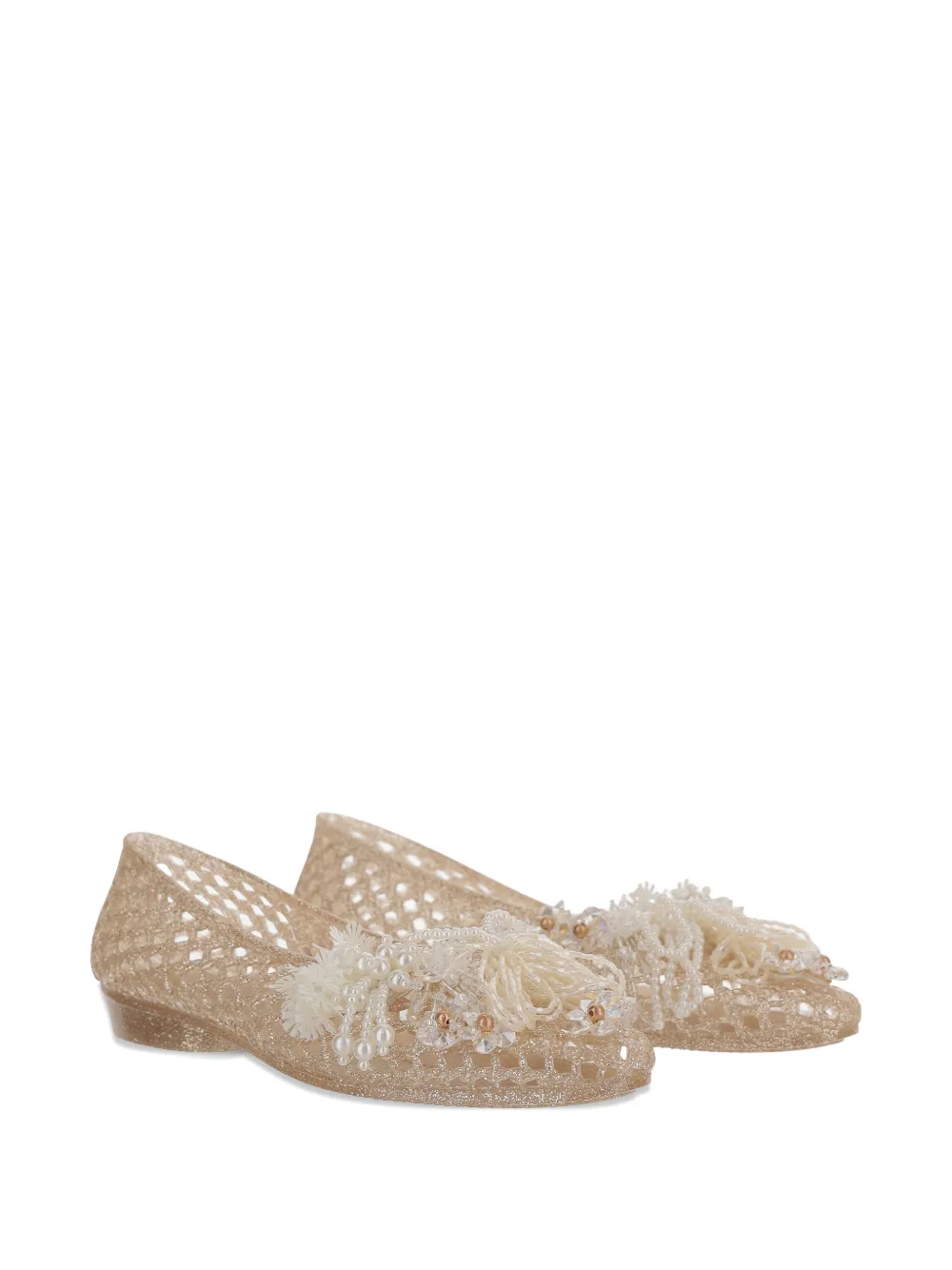 HEAVENLY JELLY Ballerina's verfraaid met strik Beige