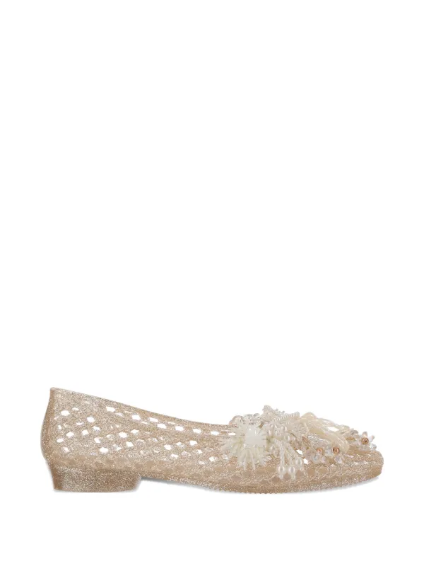 Heavenly Jelly フラットシューズ HEAVENLY JELLY ビーズ フラットシューズ | ニュートラル | FARFETCH JP