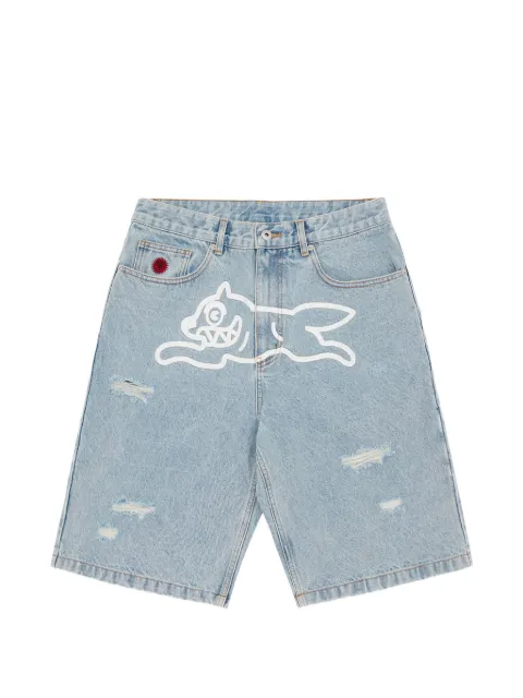 ICECREAM Running Dog denim shorts
