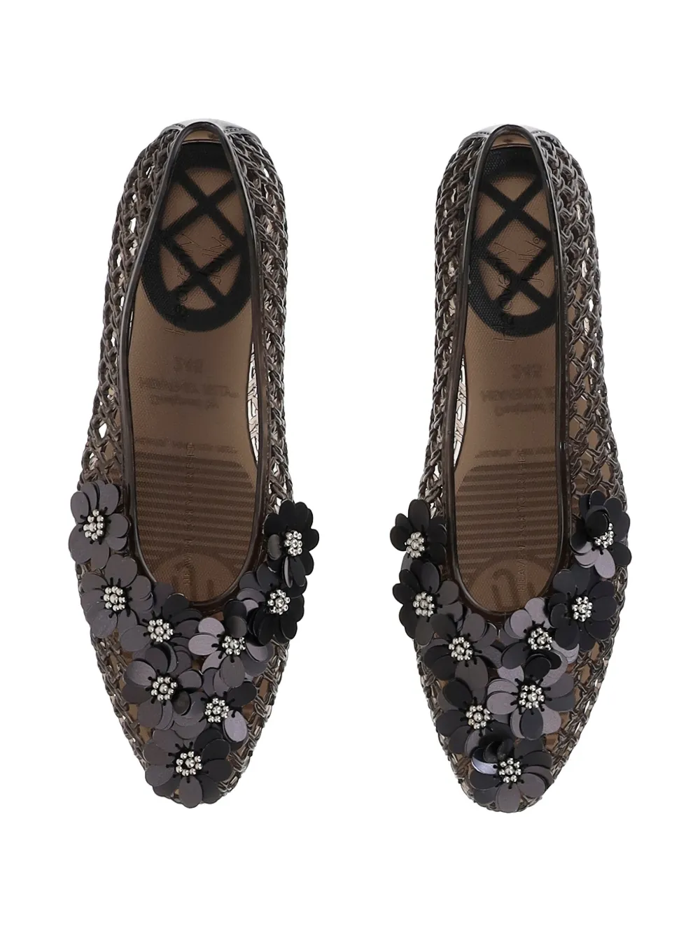 HEAVENLY JELLY Ballerina's verfraaid met pailletten Zwart