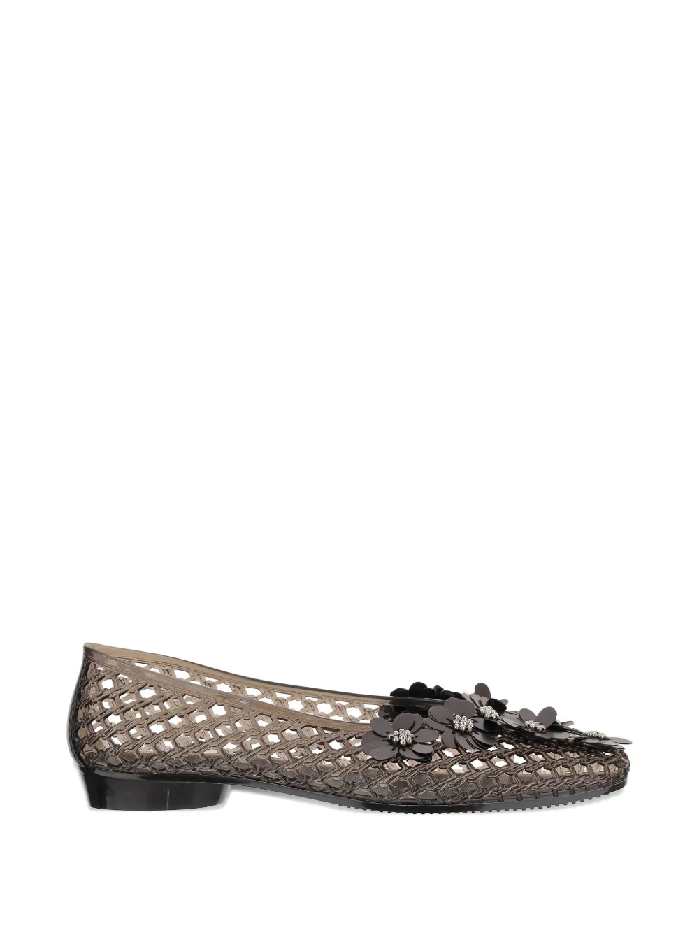 HEAVENLY JELLY sequin-embellished ballerina flats - Nero