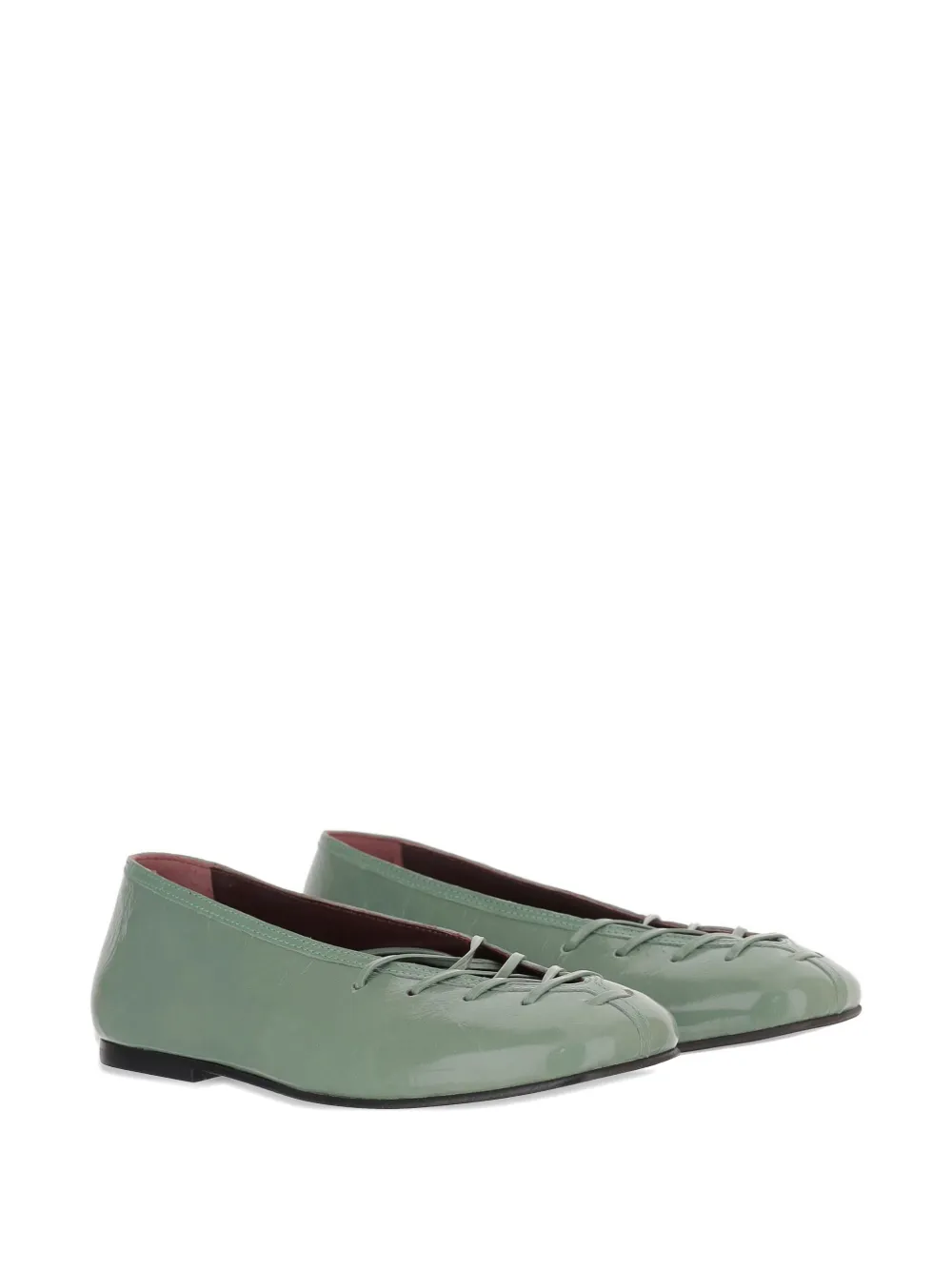 ALOHAS Leren pumps Groen