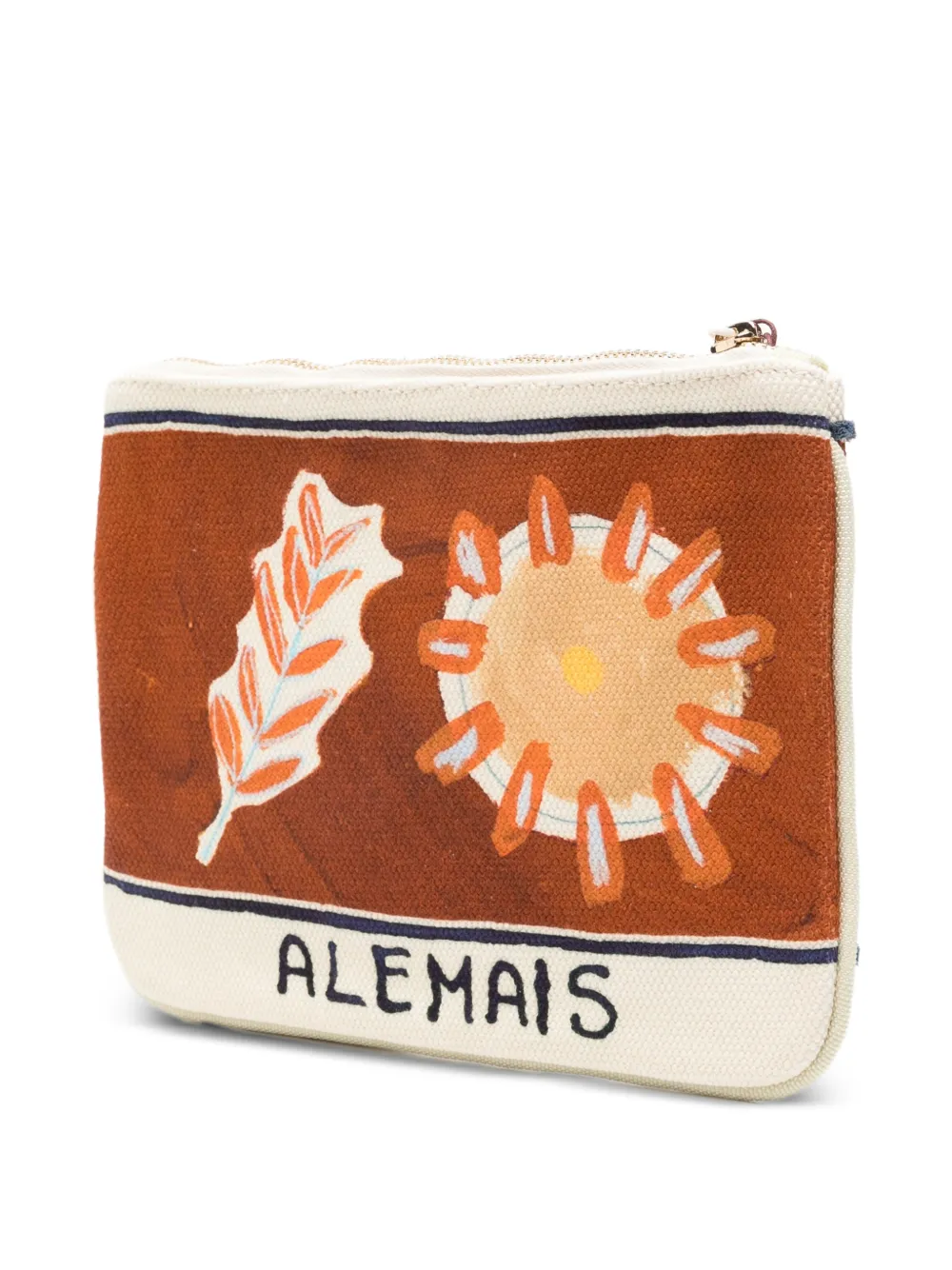  Alemais X Laurence Leenaert Soleil D´amour Zip Clutch Bag - Brown 