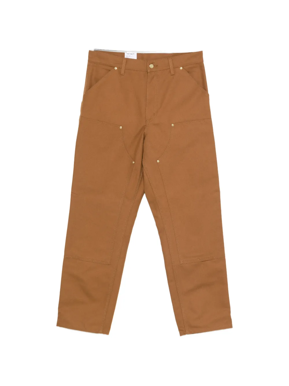 Carhartt WIP logo-patch trousers - Marrone
